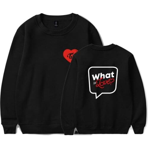 TWICE Album What is Love Printed Sweatshirt Hip Hop Long Sleeve Hoodies Sweatshirts Fashion Pullover Tracksuit Tops Kpop Clothes