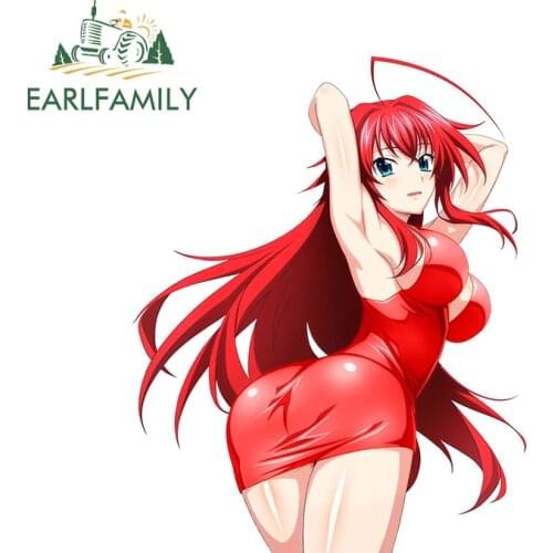 EARLFAMILY 13cm x 10.1cm For High School DxD Rias Gremory Ass Hentai Car Sticker Truck Decal Waterproof Windows Car Styling