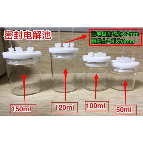 100Ml Electrolytic Cell with Scale 200Ml Glass Electrolytic Cell Ordinary Non-Sealed Sealed Cell