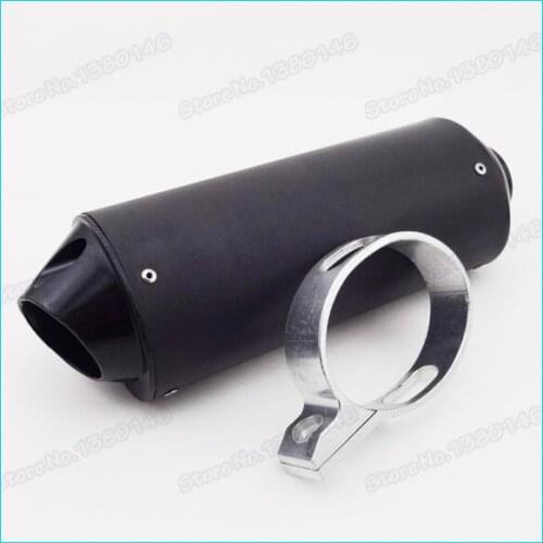38mm Alloy Exhaust Muffler Black For 140cc 150cc 160cc CRF50 Thumpstar SSR Pit Dirt Bike Motocross Atv