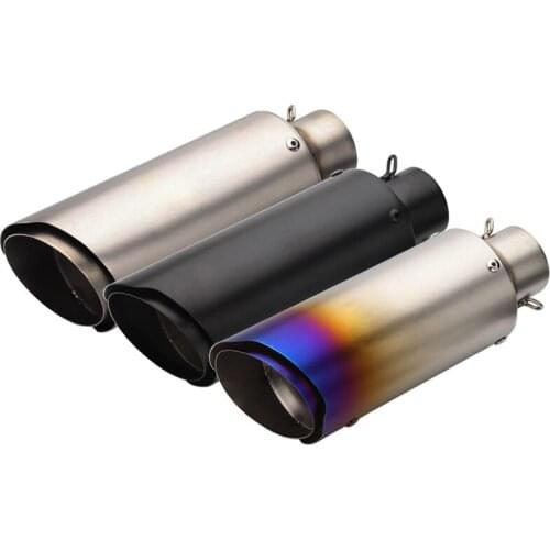 Inlet 51mm 61mm Motorcycle Exhaust Pipe Muffler Motorbike Slip On Escape Moto DB Killer Universal for MT07 MT09 MT10 Z1000 etc