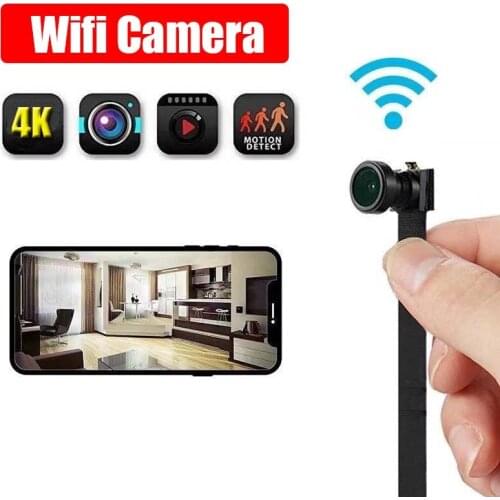 HD 4K 1080P Portable WiFi IP Mini Camera P2P Wireless Micro webcam Camcorder Video Recorder Support Remote View TF Card