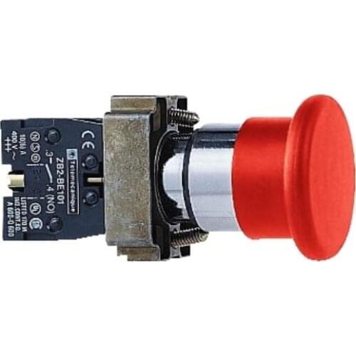 XB2BC mushroom head button XB2BC42C XB2BC42 = ZB2BZ102C + ZB2BC4C