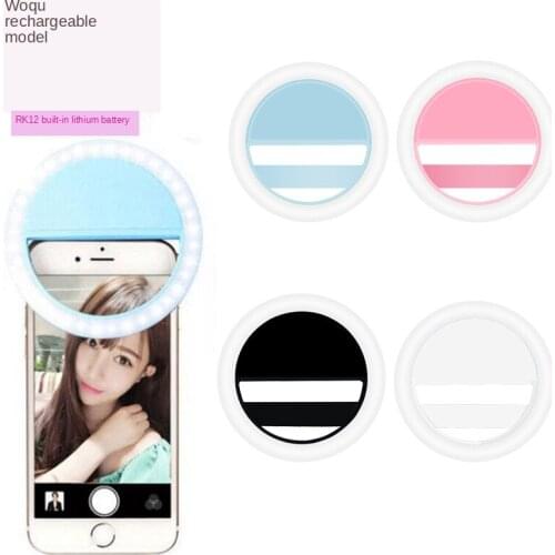Ring Light Mobile Phone Led Flash Fill Light Selfie Stick USB Recharge Portable Adjustable Lamp Photography Props LED For iPhone
