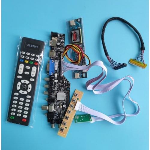 Kit For LQ170M1LA4B/LQ170M1LA4G 30pin HDMI USB LVDS DVB-T DVB-T2 TV 2 CCFL controller board screen Panel digital 1920X1200 17"