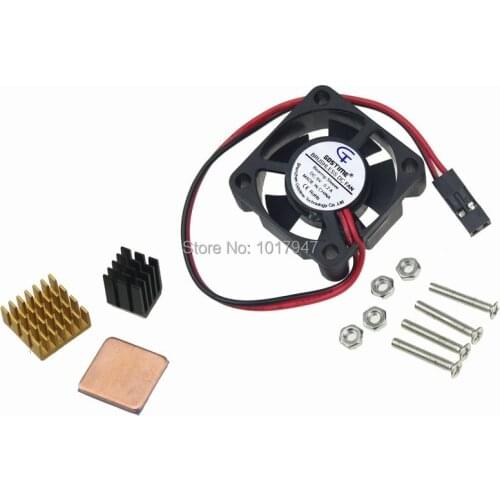 1pcs Raspberry Pi DIY Cooling Kit Micro Cooling Pi Fan + Copper HeatSink
