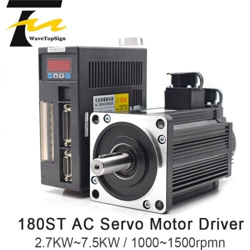 AC Servo Motor Kits 2.7KW 3KW 4.5KW 2.9KW 4.3KW 3.7KW 180ST Series AC Motor Matched Servo Driver AASD 40A 75A Complete Motor kit