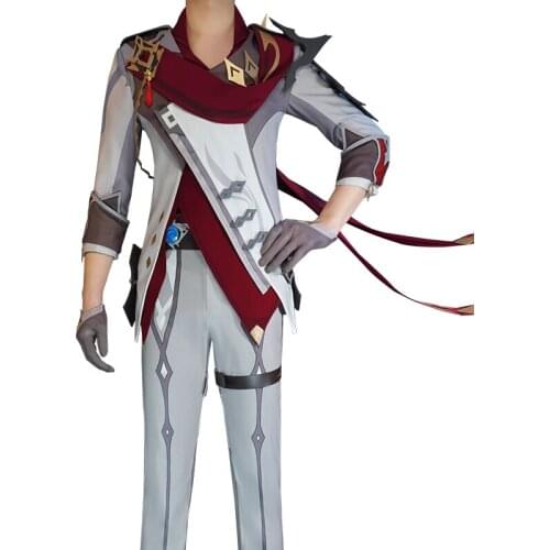 Genshin Impact Tartaglia Cosplay Costume Game Suit Tartaglia Anime Uniform Halloween Party Outfit