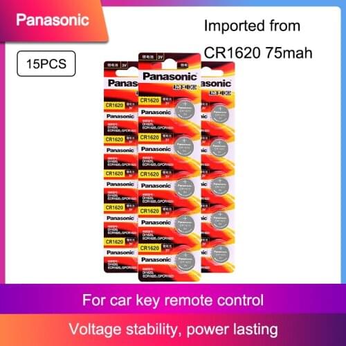 15Pcs/lot PANASONIC BR1620 DL1620 ECR1620 CR1620 CR 1620 3V Lithium Batteries Cell Button Coin Battery
