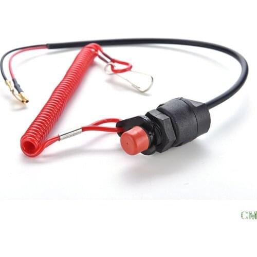 Boat Outboard Engine Motor Kill Stop Switch Safety Tether Lanyard Motorcycle Accessories Motorcycle Switches