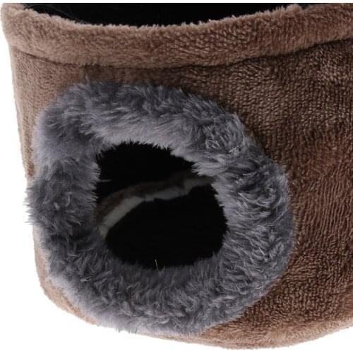 Small Animal Pet House Cage Hamster Plush Hammock Winter Warm
