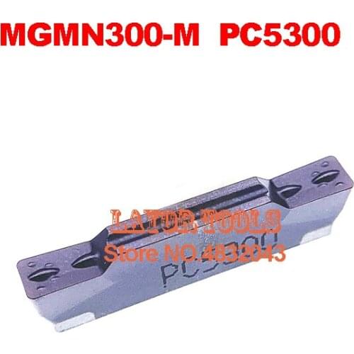 MGMN300-M PC5300, Two-headed Cnc Cutting Carbide Coating Turning Insert For Grooving Holder Mgehr & Mgivr