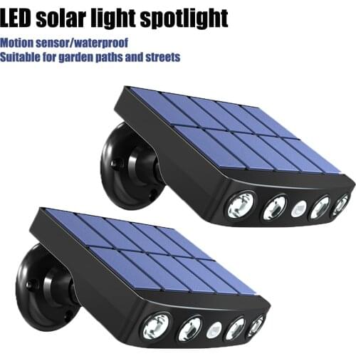 Powerful Solar Light Outdoor Motion Sensor Waterproof Garden LED Solar Lamp Spotlights For Garden Path Street Led Wall Light