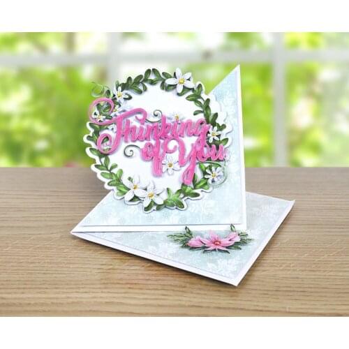 Wreath Leaves Flowers Metal Cutting Dies Set for Scrapbooking DIY Album Paper Card Making Decoration Stencil New 2019