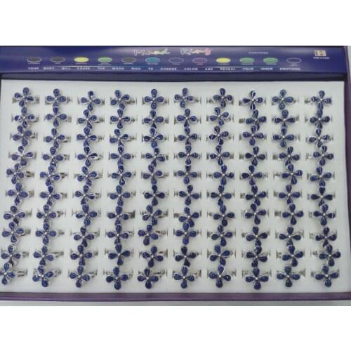 New arrival flower mood ring change color The manufacturer wholesale