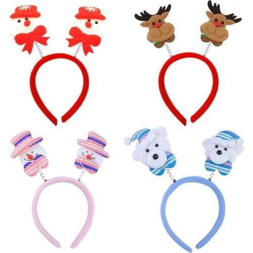 Christmas Decoration Christmas Headband Santa Tree Elk Antlers Christmas Children Party Party Headwear Christmas Decorations