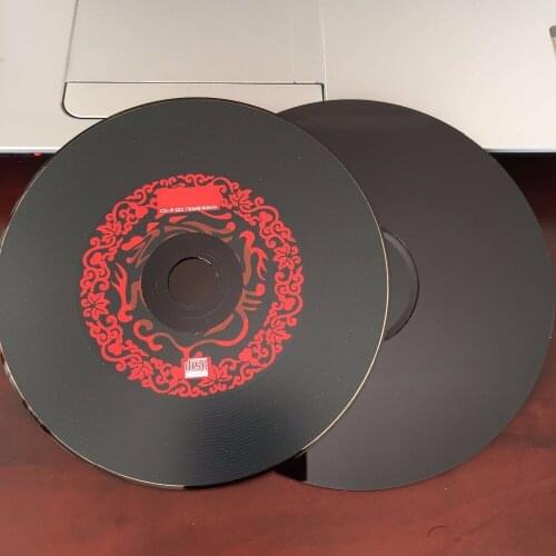 Wholesale 10 discs A+ Blank Printed 52x 700MB Red Black CD-R