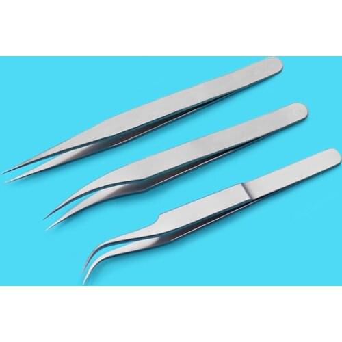 Lash implantation grafting tweezers bloom high precision assist tool dolphin tweezers straight ciliary beauty