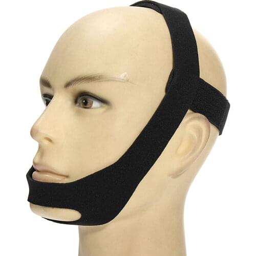 Anti Snoring Chin Straps Mouth Guard Elastic Stop Bruxism Nose Snoring Solutions Breathing Snore Stopper for Sleeping