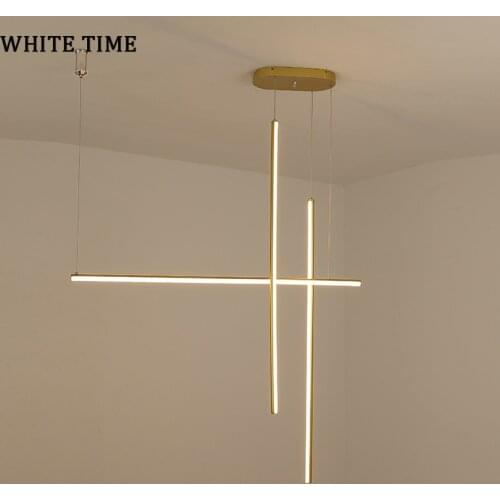 Gold Finished Modern Led Pendant Lights For Living room Dining Room Kitchen Room Home Decor Bar Hanging Pendant Lamp Fixtures