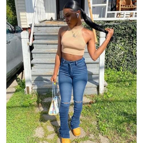 Thefound Womens Ripped Jeans