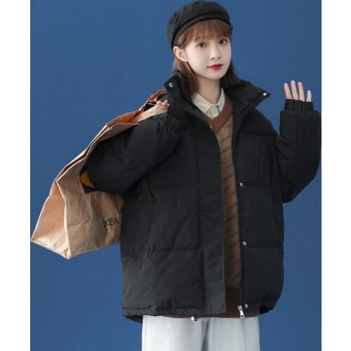 2021 new winter coat women thick warm down cotton mid-length coat parka coat women casual loose Korean winter coat women coat
