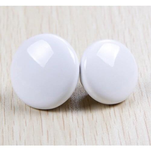 32mm 38mm White ceramic furniture knobs simple porcelain drawer cabinet knobs ceramic dresser pulls