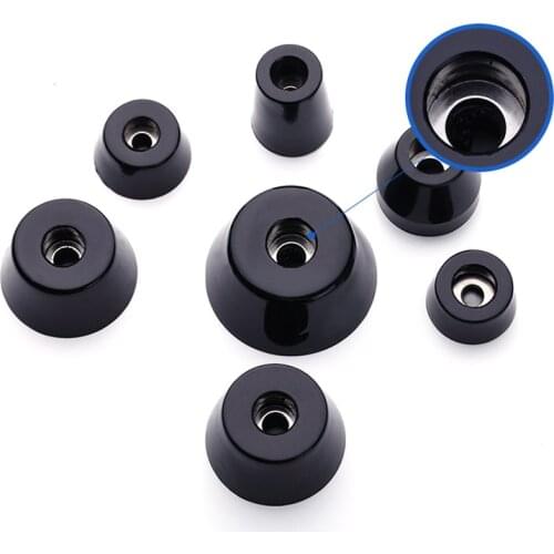 4pcs Φ12mm-27mm Speaker Shock Absorbing Spike Pad Isolation Stand Foot Rubber Cone Base Pad