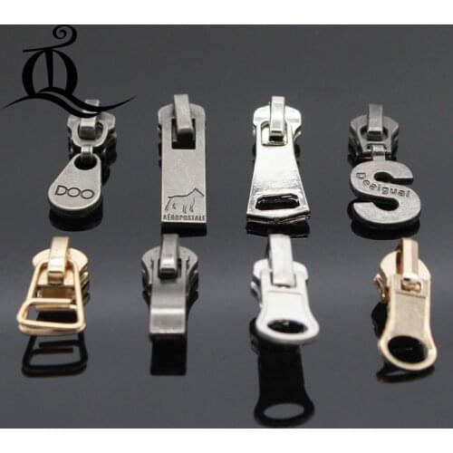 5 pcs 5# mix zipper repair kits zipper puller Metal zipper slider,zipper head,Garment,bag and suitcase accessories,clothes,tx