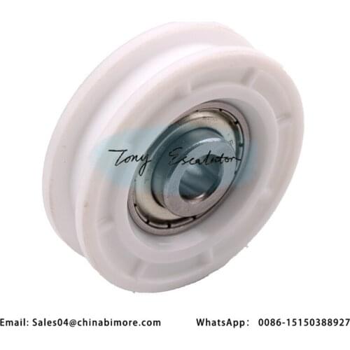 50pcs=1lots Elevator door roller lock door rope pulley heavy hammer door steel rope pulley wheel 56*16*6201 for otis