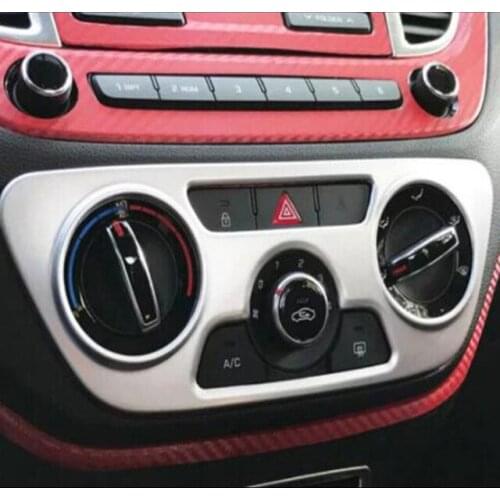 ABS Chrome For Hynudai Solaris 2 2017 Car Accessories Car air conditioner Switch panel Cover Trim Car Styling