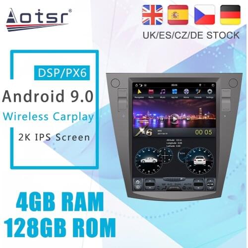 Android 9 128G PX6 Tesla Styel For Subaru Outback 5 2014 - 2018 Legacy 6 Auto Radio Stereo Car Multimedia Player GPS Navigation