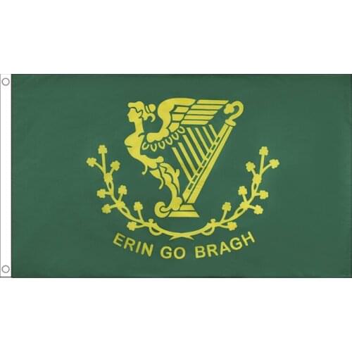 Free Shipping xvggdg 90x150cm Ireland Irish Erin Go Bragh Harp Flag