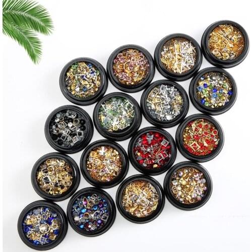 DIY Faux Pearl Glitter Rhinestones Nail Art Sequins Patch Mixed Manicure Decor stickers for nails nail sticker nail stickers