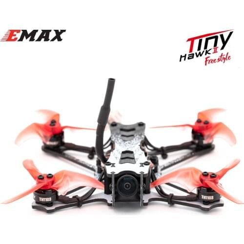 EMAX Tinyhawk II Freestyle 115mm 2.5inch F4 5A ESC FPV Racing RC Drone BNF Version Frsky Compatible Upgrade FPV Drone