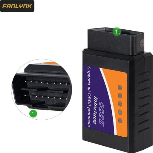 Fanlynk ELM 327 V1.5 BT adapter Works On Android Torque Elm327 Bluetooth V1.5 Interface OBD2/OBD II Auto Car Diagnostic-Scanner