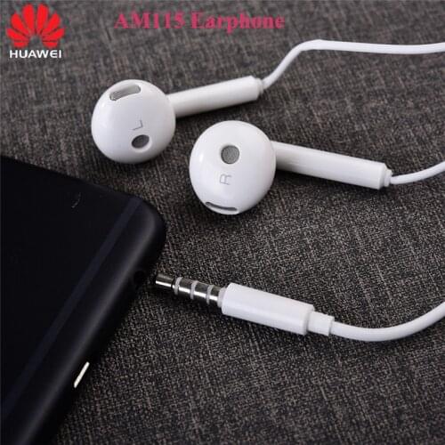 Huawei Original AM115 Earphone 3.5MM With Mic Volume Control Android Smartphone For Huawei P30 P8 P9 Honor 5X 6X V20 Mate 7 8 9