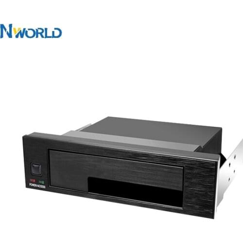 2.5 3.5 inch SATA HDD SSD Fit PC Single Bay Mobile Rack HDD Enclosure with LED Indicator Light Support Hot-swap