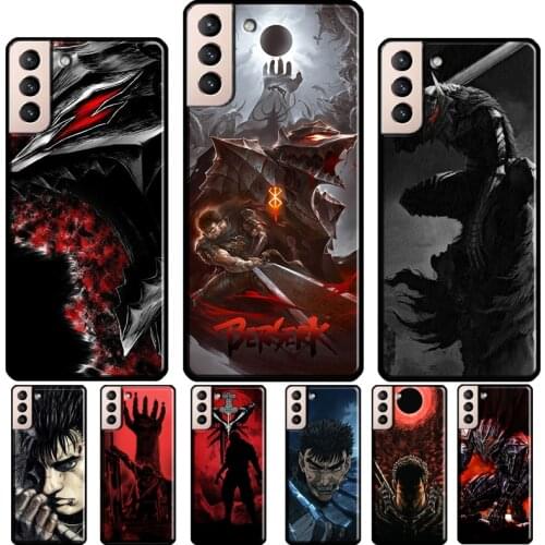 Berserk Guts Anime Cool Case For Samsung Galaxy S20 S21 Ultra Note 20 S20 FE Note 10 S8 S9 S10 Plus Cover Fundas