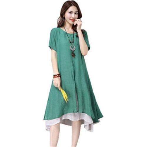 Летние платья из льна Lovepeapomelo China At AliExpress