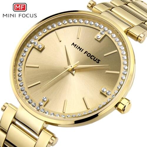 MINIFOCUS Ladies Watches Top Brand Luxury Rose Gold Quartz Women Fashion Watch 2021 Female Wristwatches Relogios Feminino