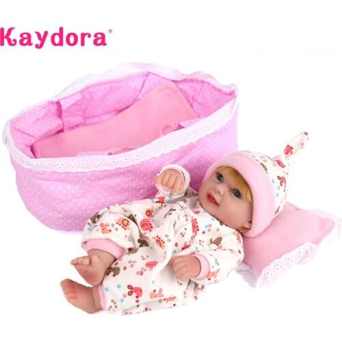 Kaydora 10 Inches mini doll lifelike reborn bebe corpo de silicone handmade reborn dolls lol girls kids playmate Christmas gift