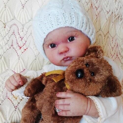 Reborn doll kit soft silicone vinyl real gentle touch unpainted doll parts rebirth infant bebe reborn mould