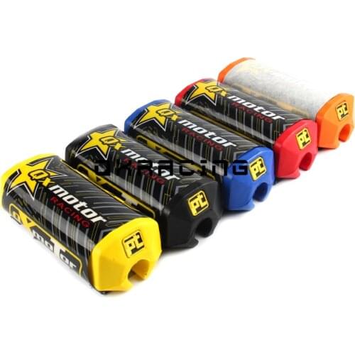 Motorcycle 2.0 Square Handlebar Bar Pad Fat Bar Pad Chest Protector Cross Bar fit 1-1/8 handle bar Dirt bike pit bike