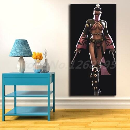 Mortal Kombat Mileena Wallpaper Wall Art Canvas Poster And Print Canvas Painting Decorative Picture For Living Room Home Decor