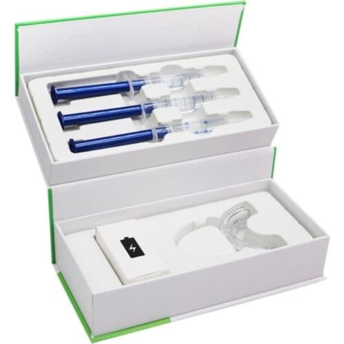 Teeth Whitening Bleaching Kits with Trays Led Lamp UV Light Teeth Whitener Home Use Dental Bleaching LED Light