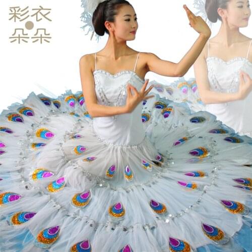 Peacock dress phoeni bamboo peacock dance costume 6215 Free Shipping