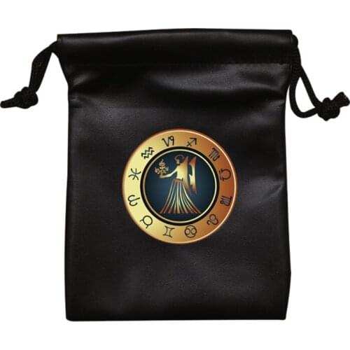 Rectangle Tarots Bag Astrolabe Divination Speelkaarten Tarot Game Cards PU Pouch N0PC