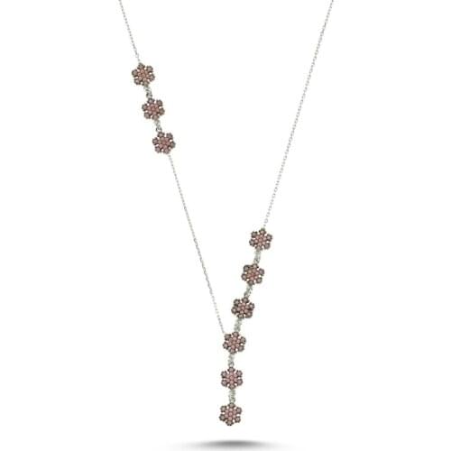 Silverlina Silver Snow Them Nano Opal Stone Y Necklace