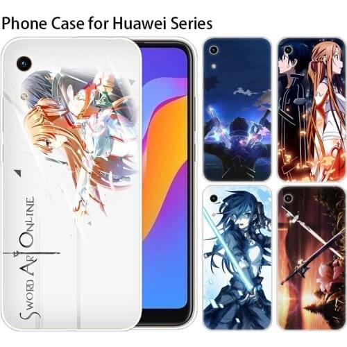 Silicone Case Anime Sword Art Online for Huawei NOVA 5 5i Mate 30 Lite Y9 Prime 2019 P Smart Z Plus 2019 Honor 8S 8A 9X 20 Pro